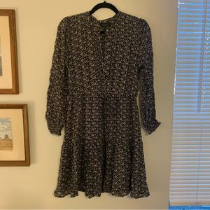 Flowy floral mini dress